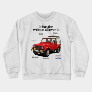 SUZUKI SAMURAI SJ 410 - advert Crewneck Sweatshirt